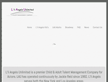 Tablet Screenshot of lilangelsunlimited.com
